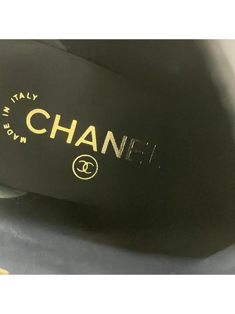 Chanel Dark Navy Black Suede Leather #282320C66B